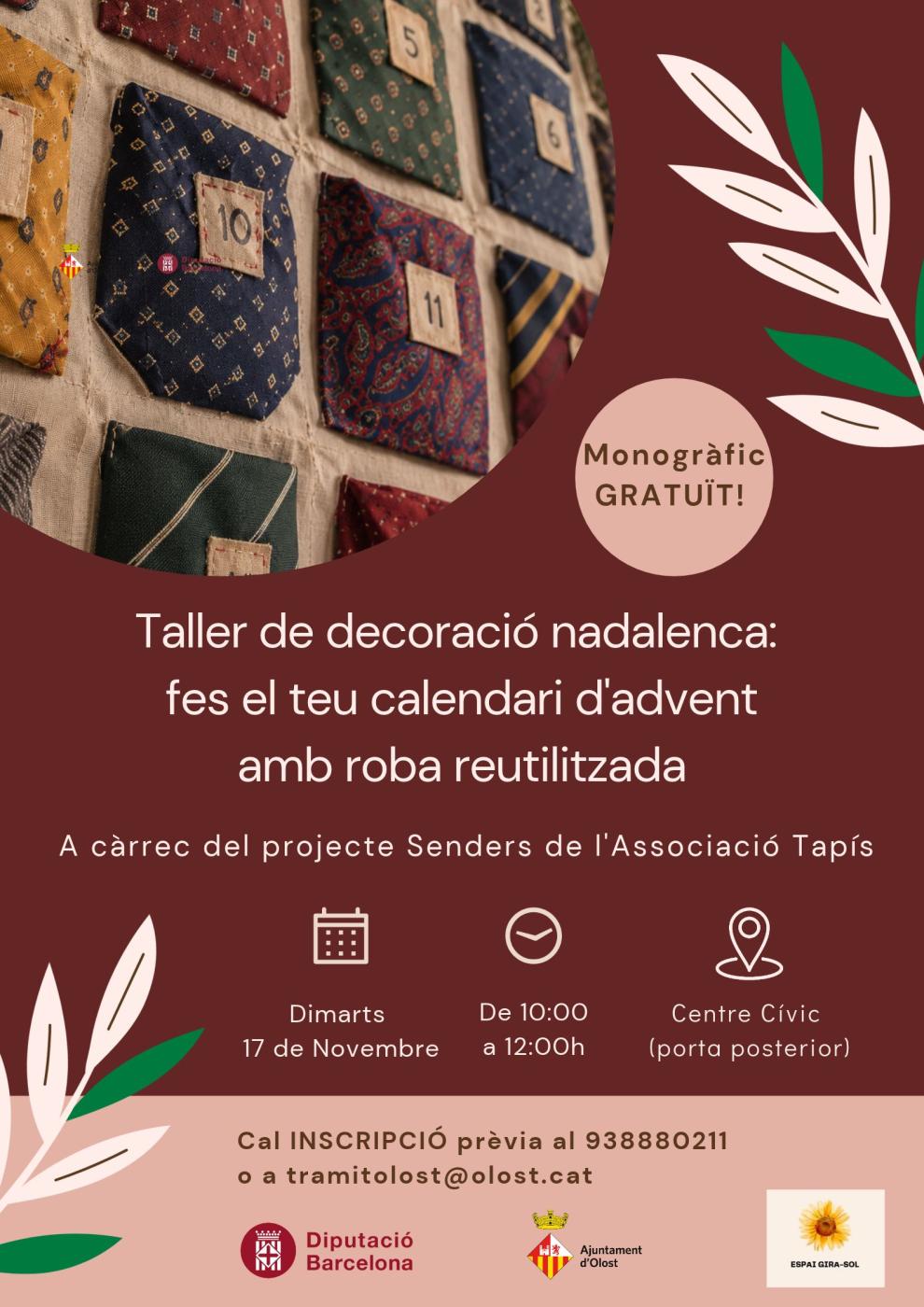 Creem el Calendari d'Advent amb roba reciclada